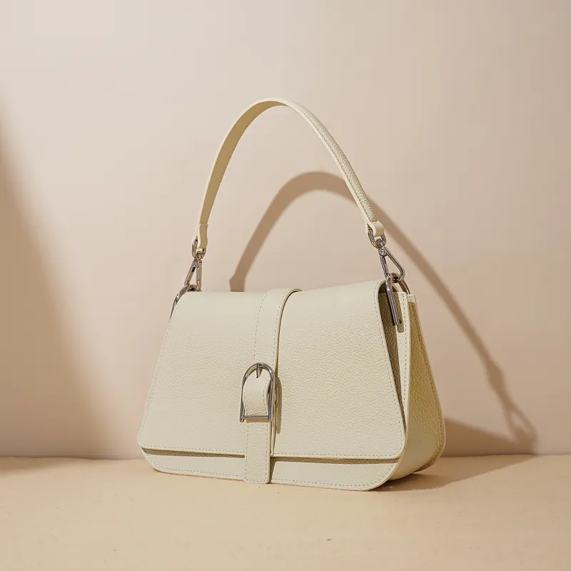 COURONNE Top Grain Cow Leather One Shoulder Handbag Women's Multicolor-15