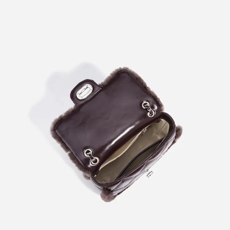 COURONNE Cow Leather Shoulder Bag Regular Women's Multicolor-6