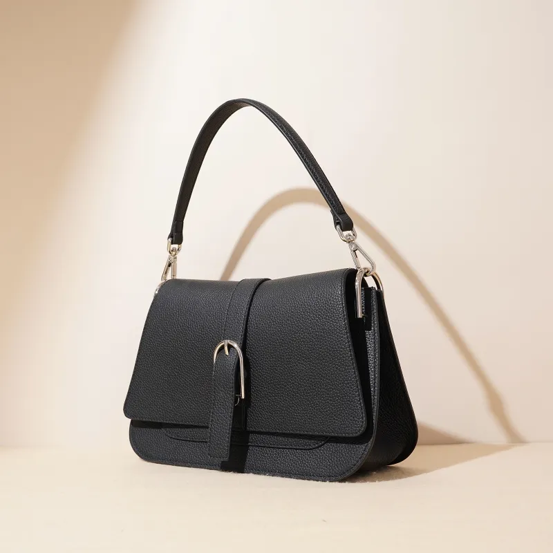 COURONNE Top Grain Cow Leather One Shoulder Handbag Women's Multicolor-8