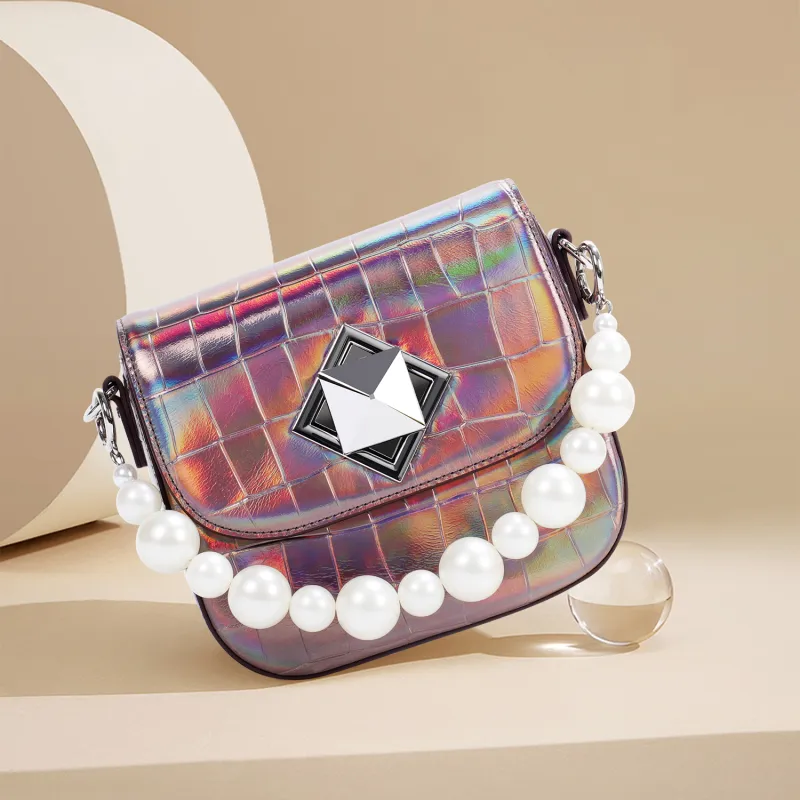 COURONNE Cow Leather Handbag Regular Women's Multicolor-12