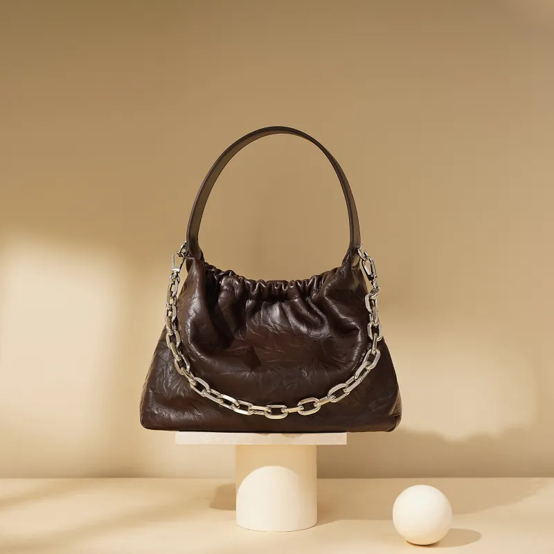 COURONNE Top Grain Cow Leather Handbag Women's Multicolor-6