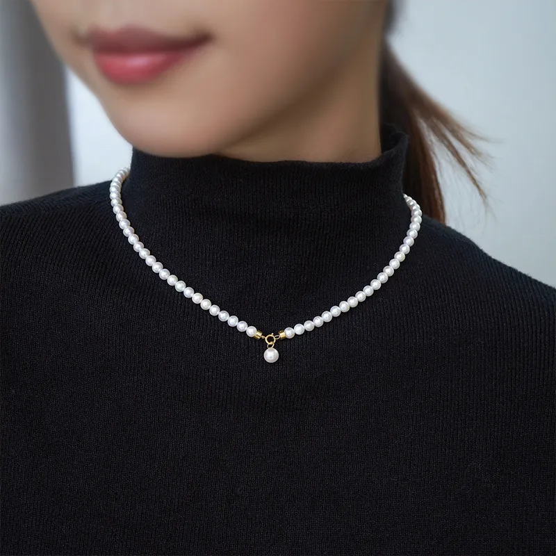 Luxury Beads Pearl Necklaces Women's-4