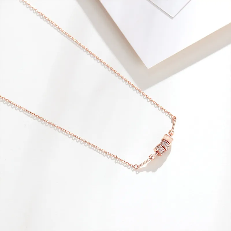 Luxury Beads 925 Sterling Silver Necklaces Women's-4