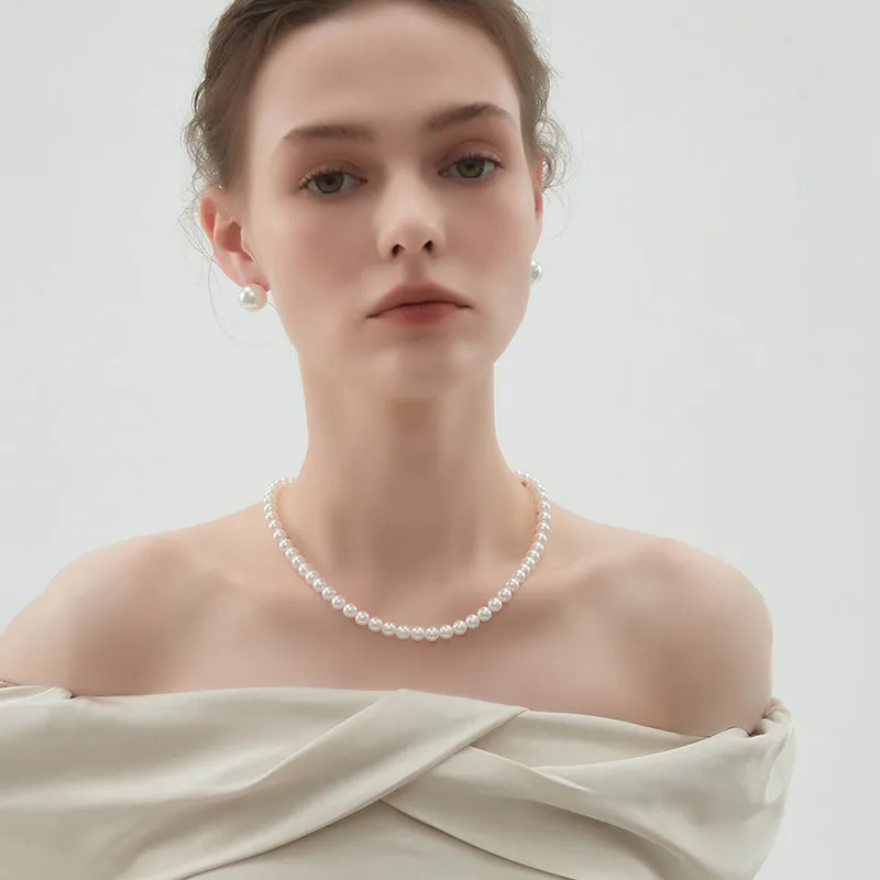 Luxury Beads Pearl Necklaces Women's-3
