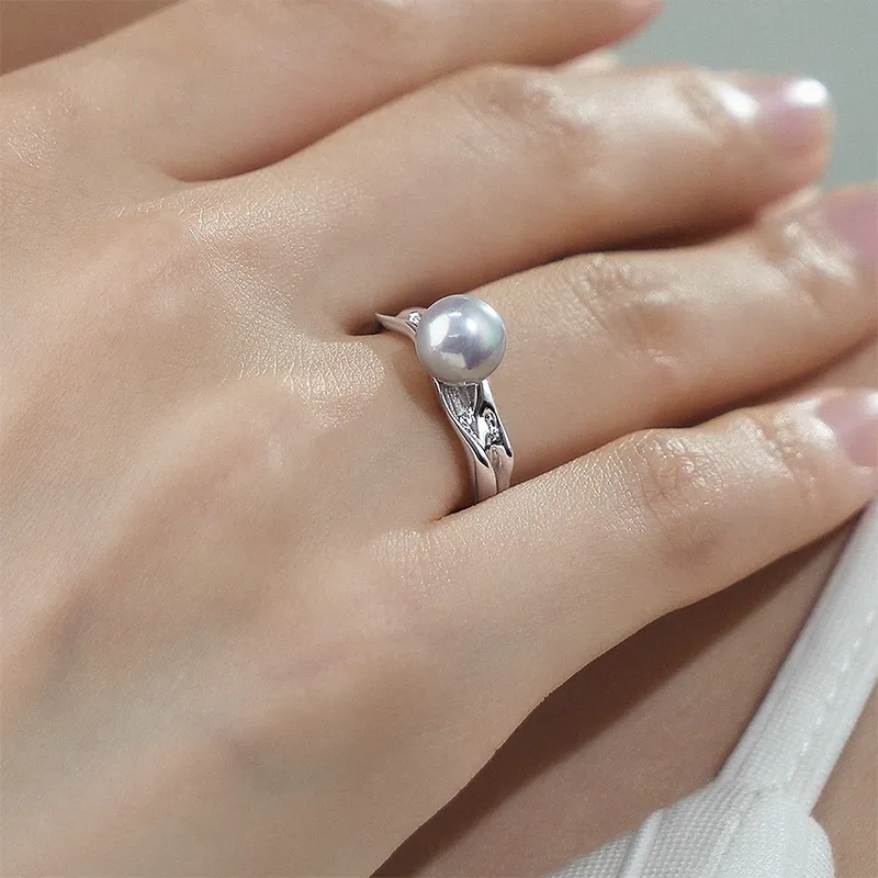 Luxury Beads Pearl Rings Women's-5
