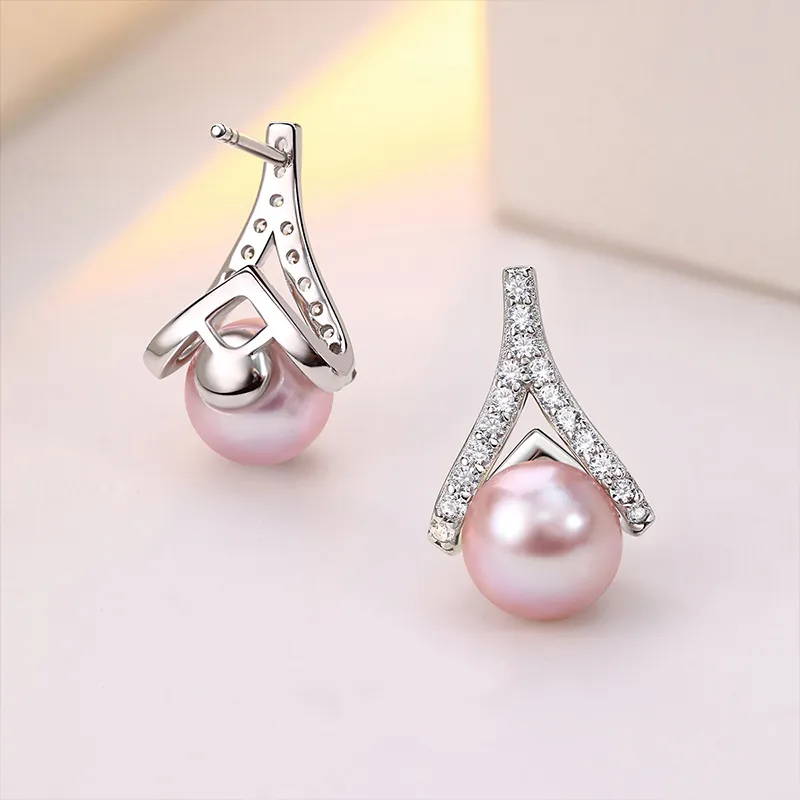 Luxury Beads Pearl Earrings Women's-2