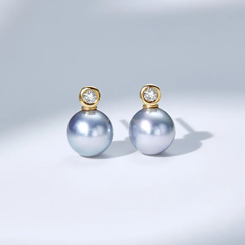 Luxury Beads Pearl Stud Earrings Women's-1