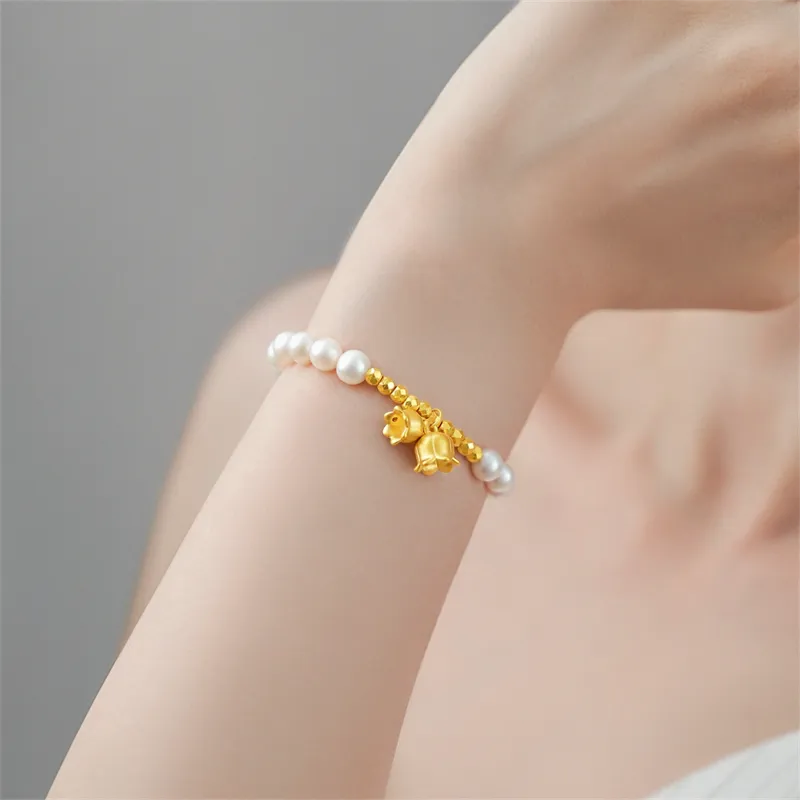 Luxury Beads Freshwater Pearl Bracelets Women's-3