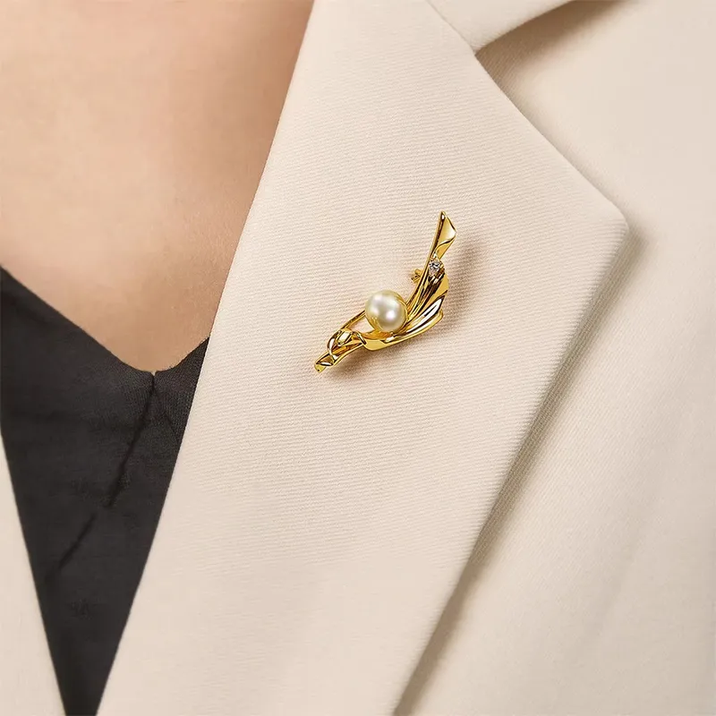 Luxury Beads Pearl Brooches Women's-3