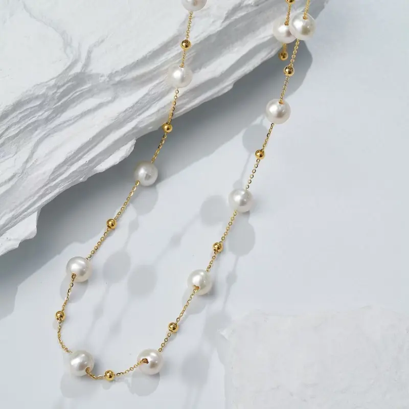 Luxury Beads Pearl Necklaces Women's-3