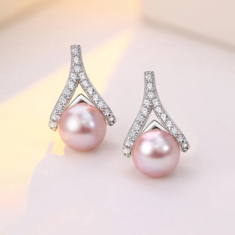 Luxury Beads Pearl Earrings Women's-1