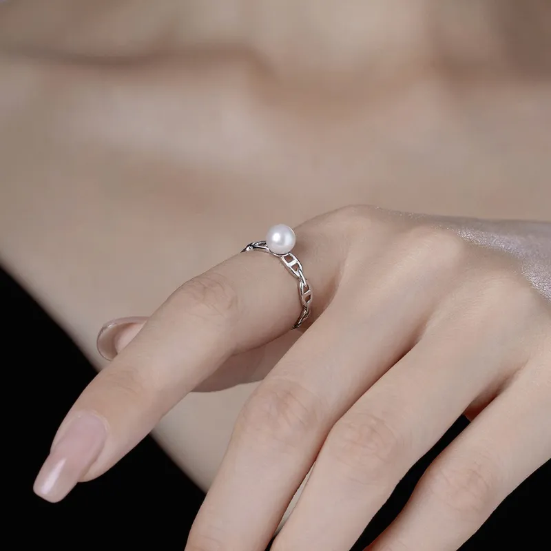 Luxury Beads Pearl Rings Women's-3