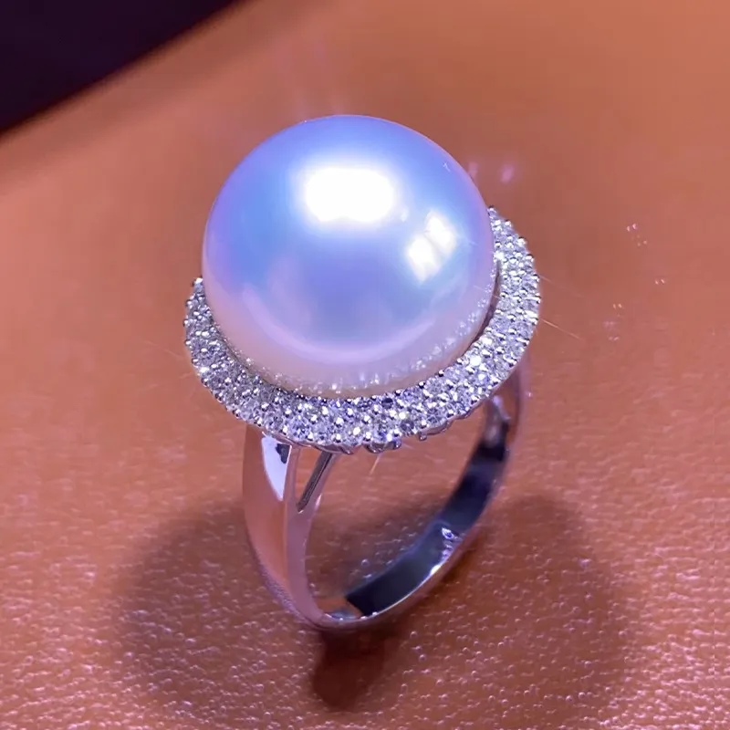 Luxury Beads Pearl Rings Women's-4