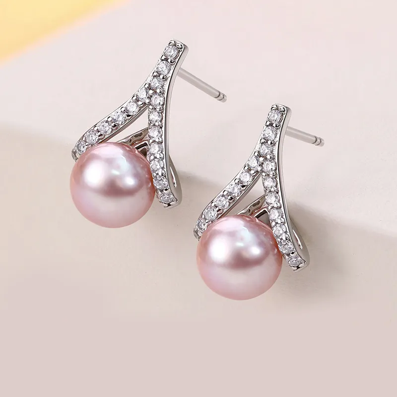 Luxury Beads Pearl Earrings Women's-3