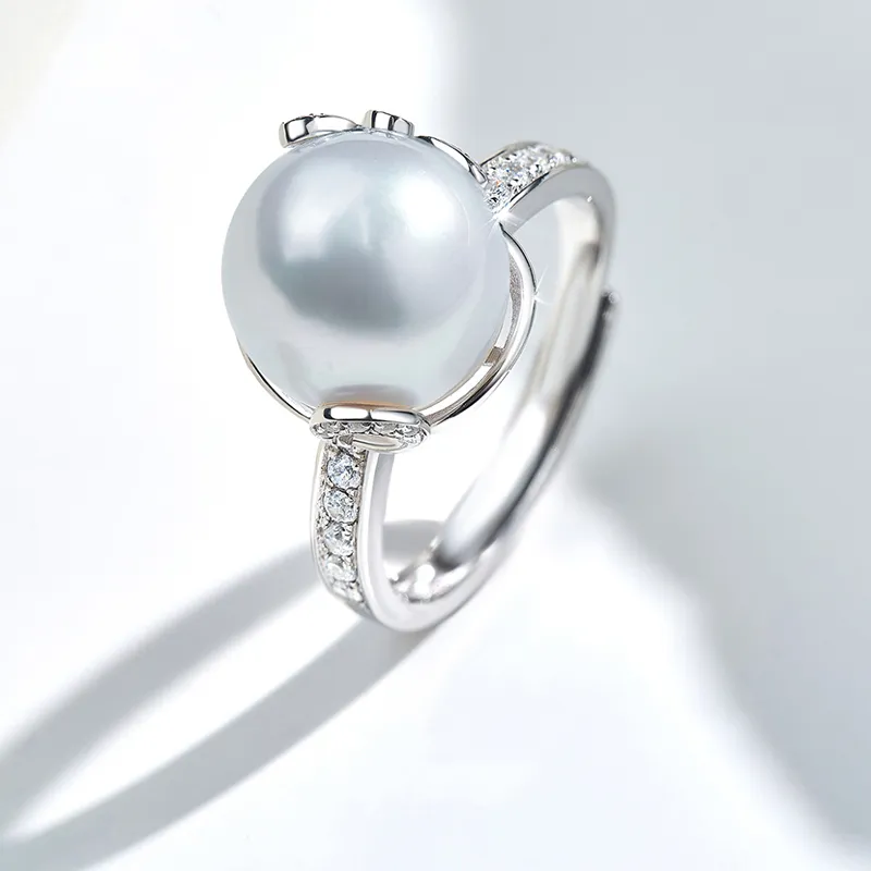Luxury Beads Pearl Rings Women's-1