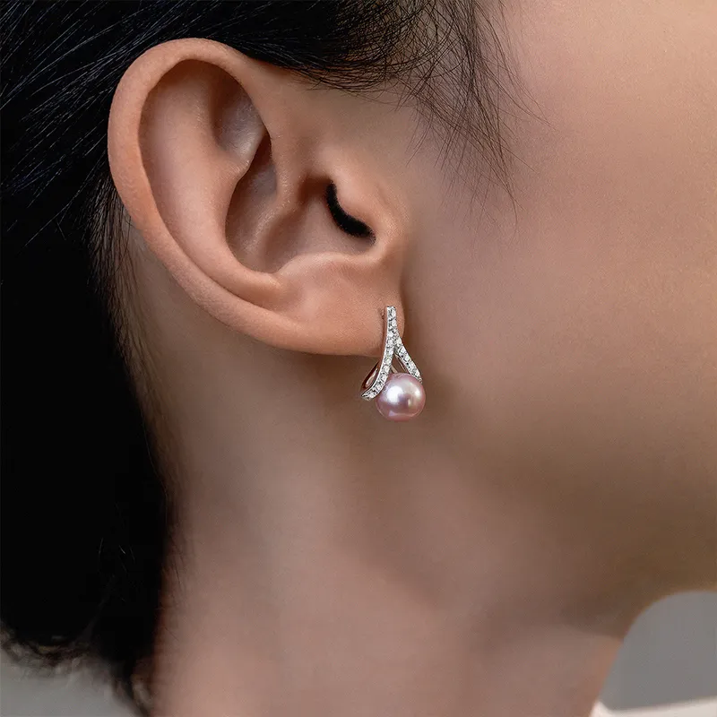Luxury Beads Pearl Earrings Women's-4