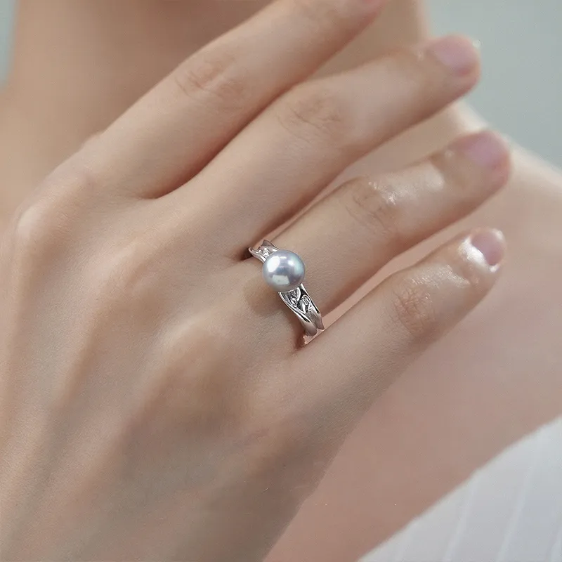 Luxury Beads Pearl Rings Women's-3