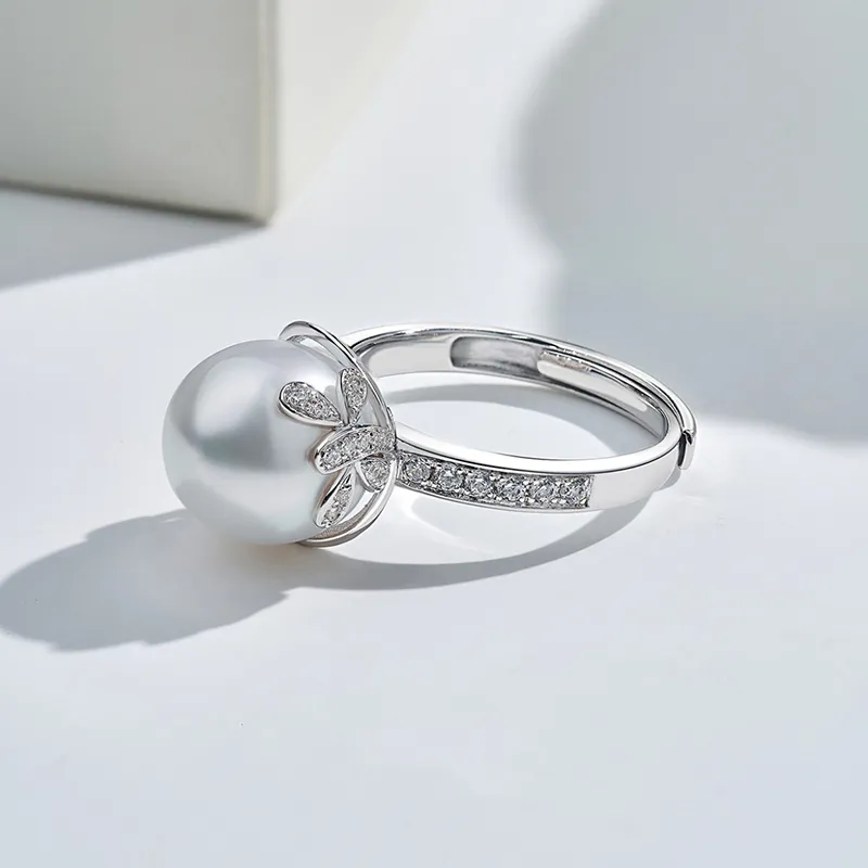 Luxury Beads Pearl Rings Women's-3