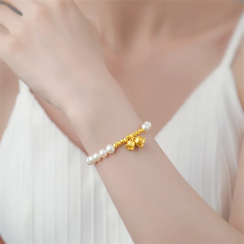 Luxury Beads Freshwater Pearl Bracelets Women's-4