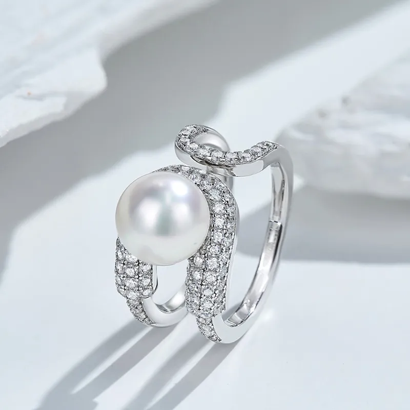 Luxury Beads Pearl Rings Women's-2
