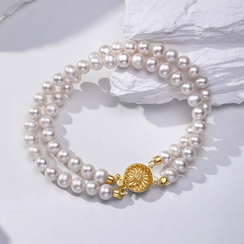 Luxury Beads Pearl Bracelets Women's-1