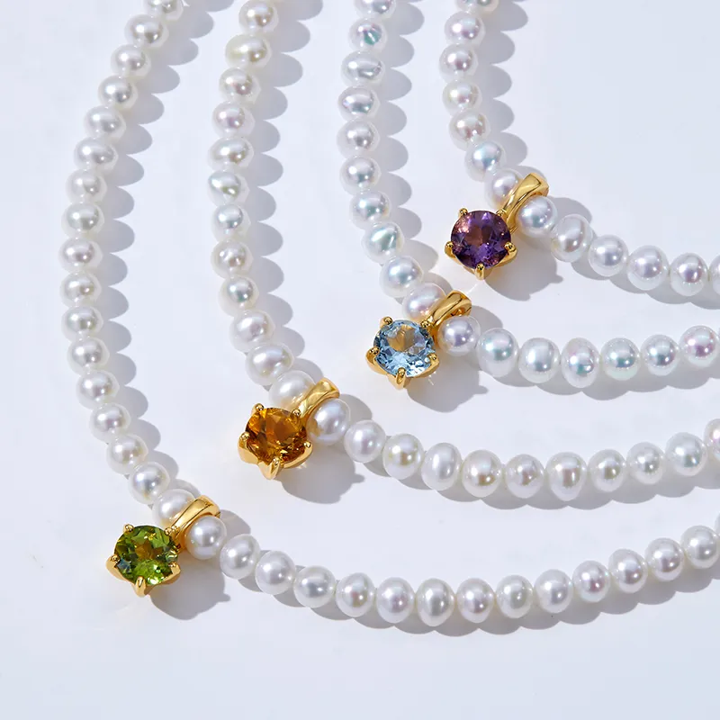 Luxury Beads Pearl Necklaces Women's-2