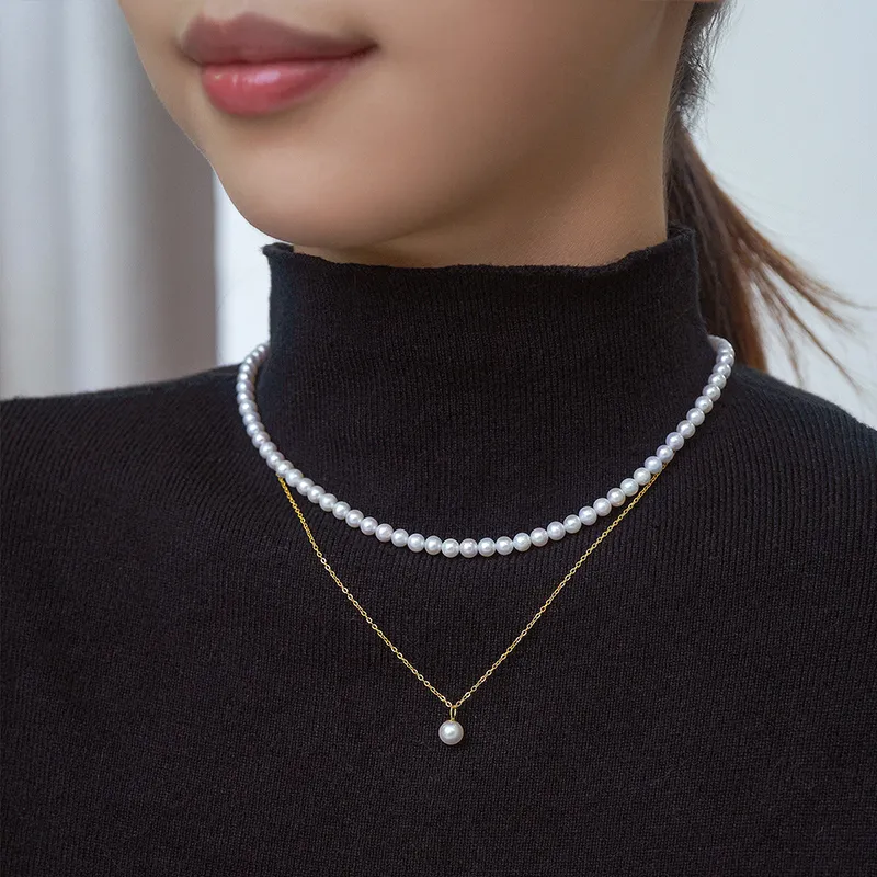 Luxury Beads Pearl Necklaces Women's-3