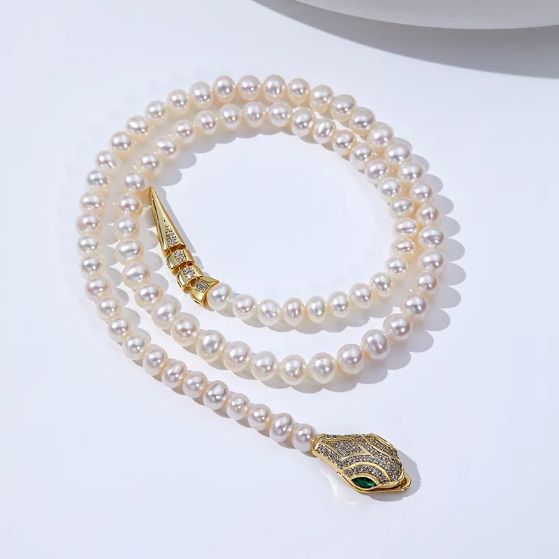 Luxury Beads Pearl Necklaces Women's-4