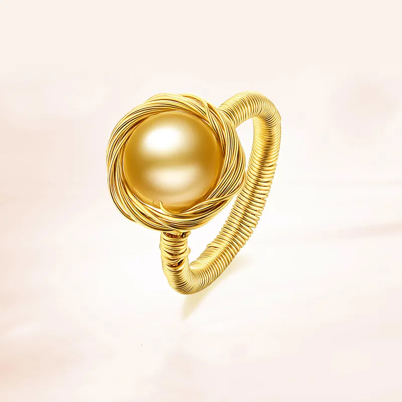 Luxury Beads Pearl Rings Women's-4