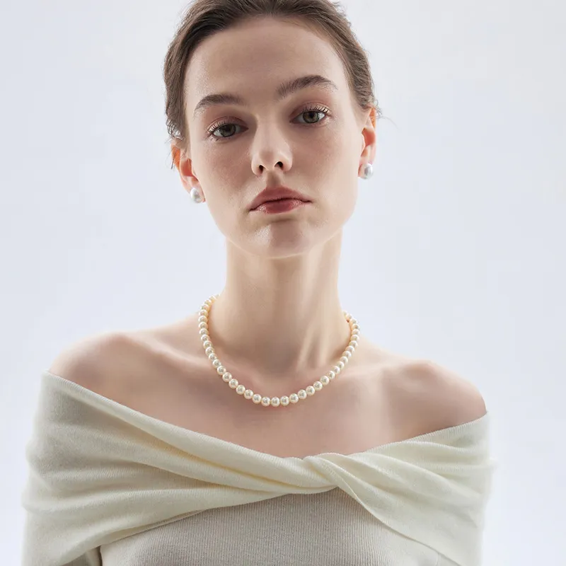 Luxury Beads Pearl Necklaces Women's-4