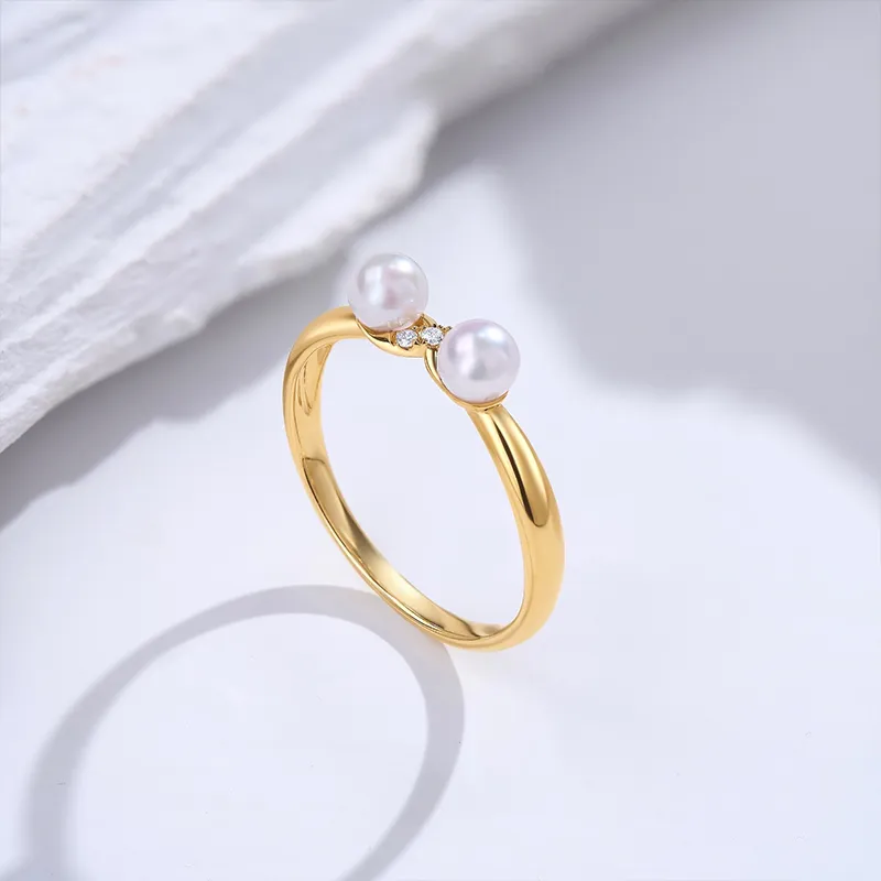 Luxury Beads Pearl Rings Women's-2