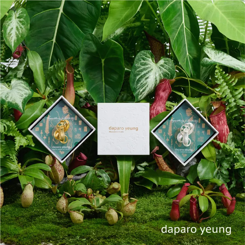 Daparo Yeung Copper Gold Plated Brooches Unisex Silver-2