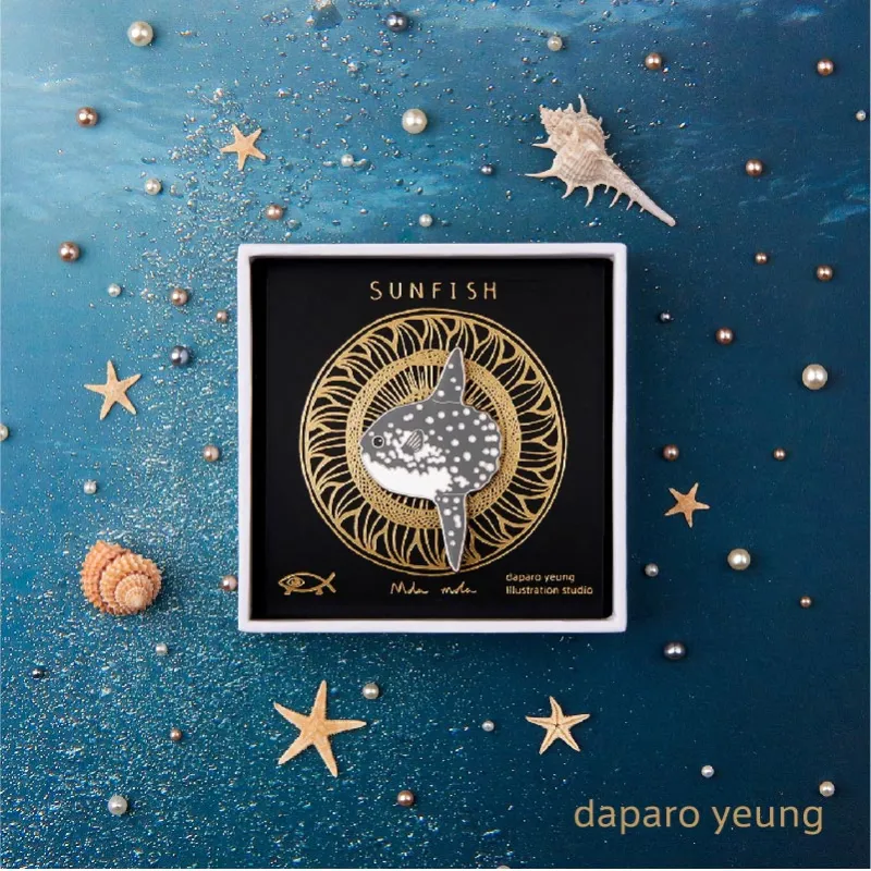 Daparo Yeung Alloy Enamel Brooches Unisex-2