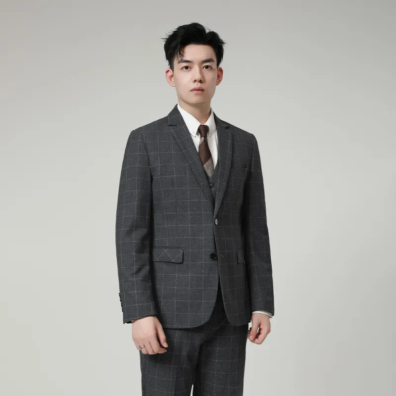JOHNHOLLIS Business Suit Men's Gray-3