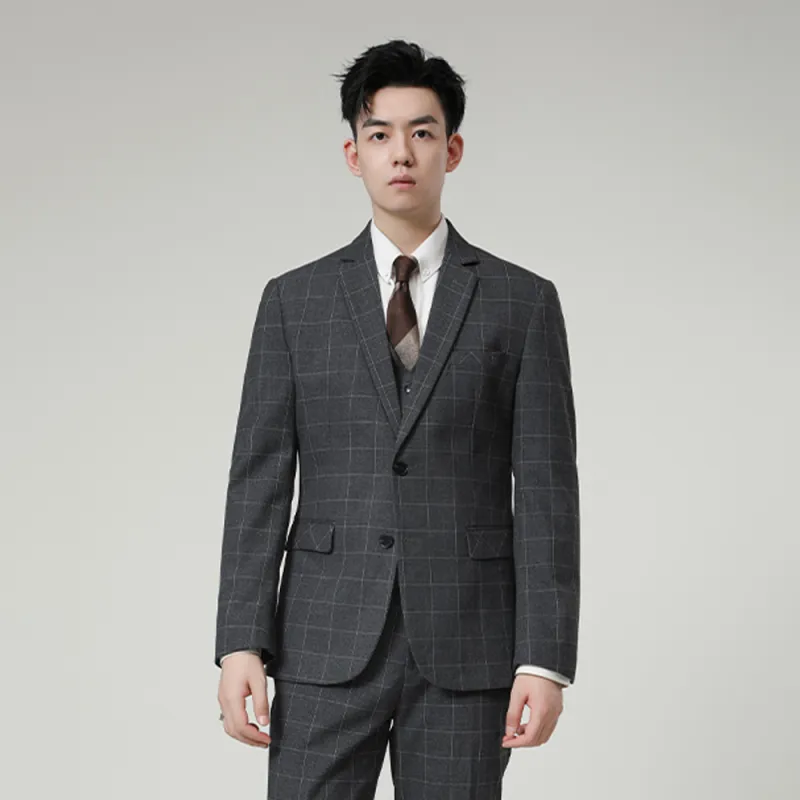 JOHNHOLLIS Business Suit Men's Gray-4