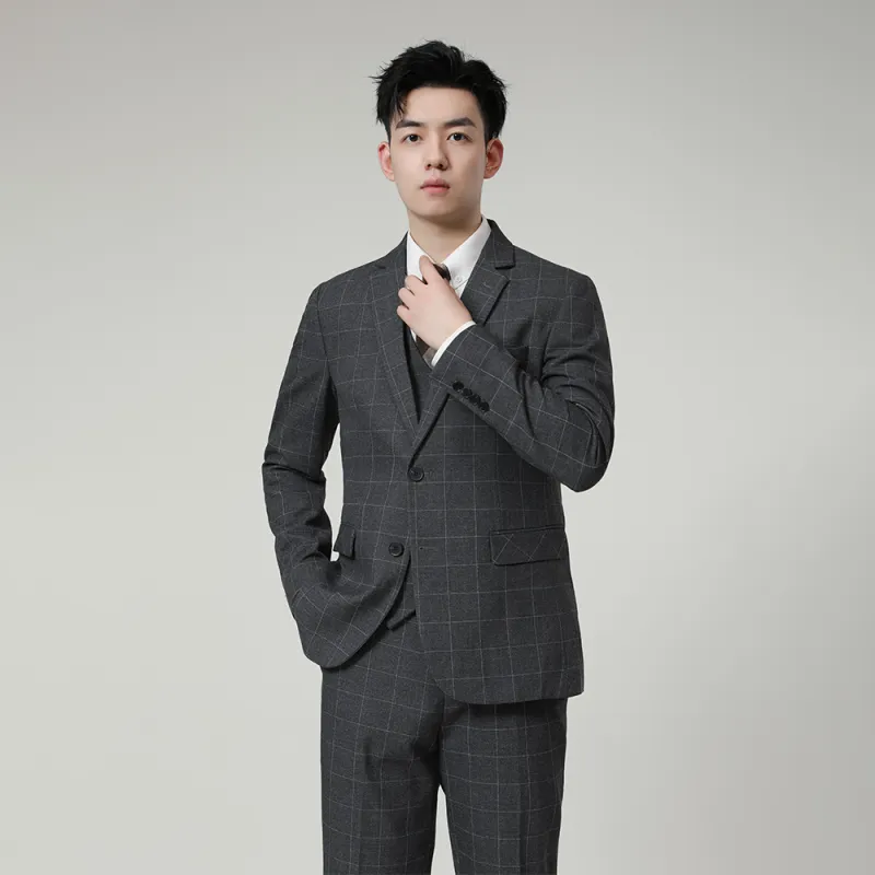 JOHNHOLLIS Business Suit Men's Gray-2