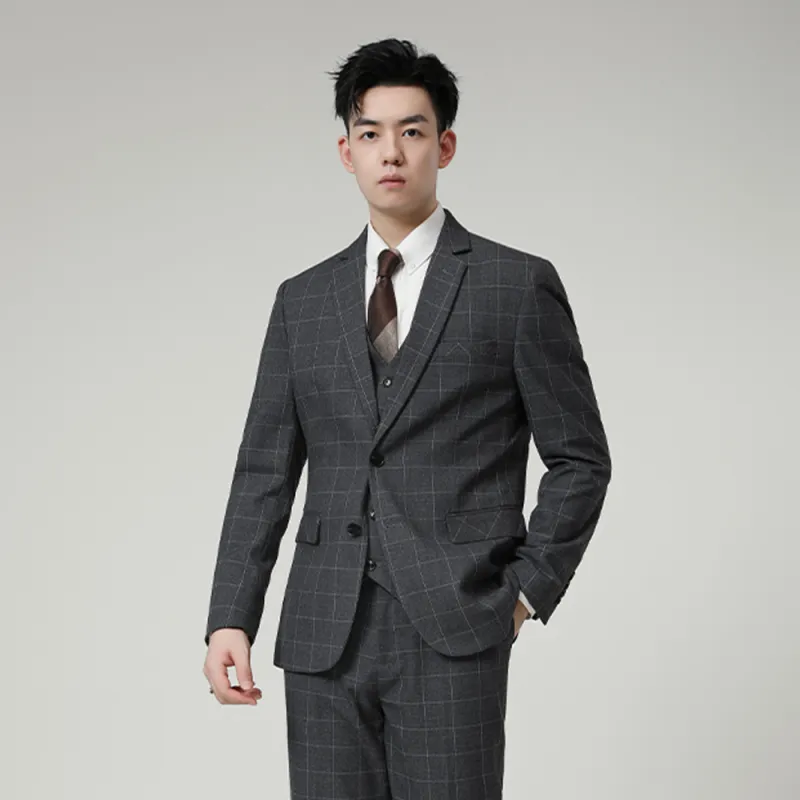 JOHNHOLLIS Business Suit Men's Gray-5