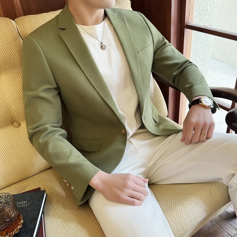 JOHNHOLLIS Business Suit Unisex Light Green-4