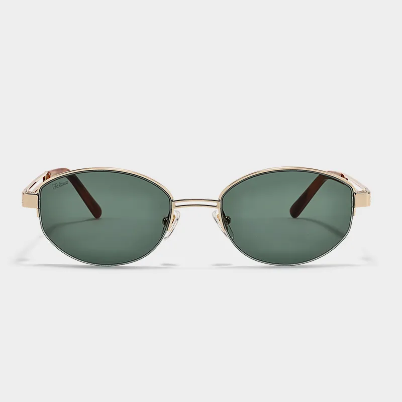 Fakeme Metal Oval Sunglasses Unisex-1