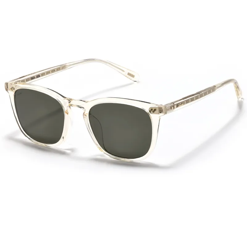 Fakeme Plate Frame Round Sunglasses Unisex-1