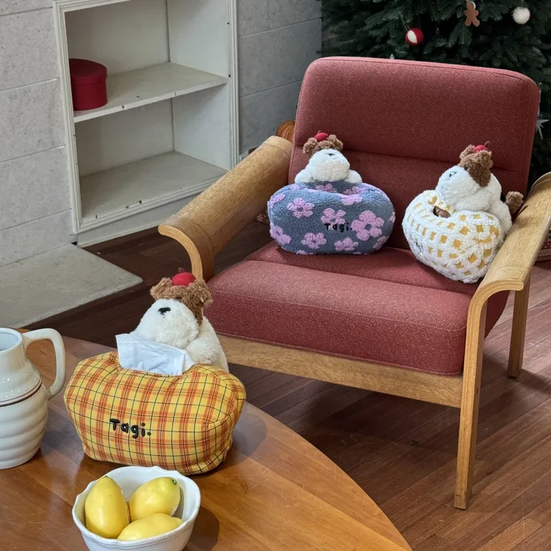 Tagi. Tissue Box With Drawer For Living Room And Bedroom Household Tissue Holder Citrus Cookie-5