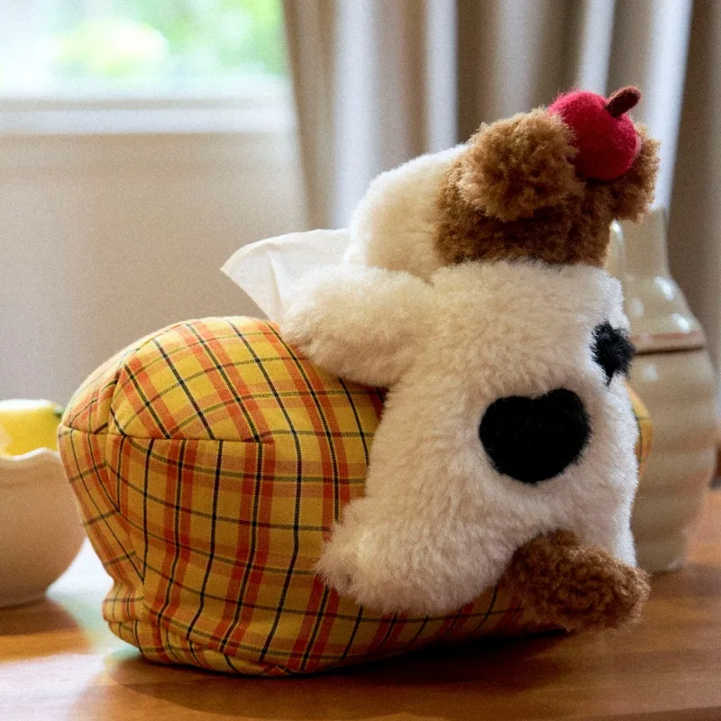 Tagi. Tissue Box With Drawer For Living Room And Bedroom Household Tissue Holder Citrus Cookie-4