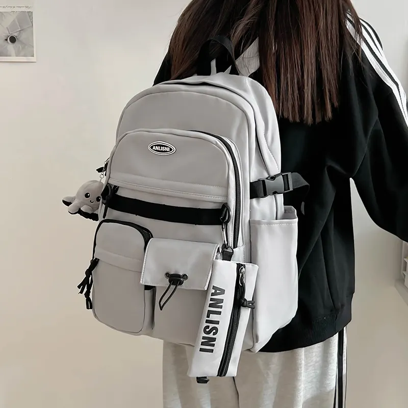 Debecca Polyester Backpack Unisex Multicolor-9