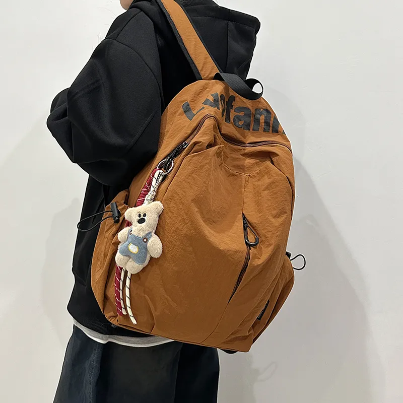 Debecca Nylon Backpack Large Size Unisex Multicolor-9
