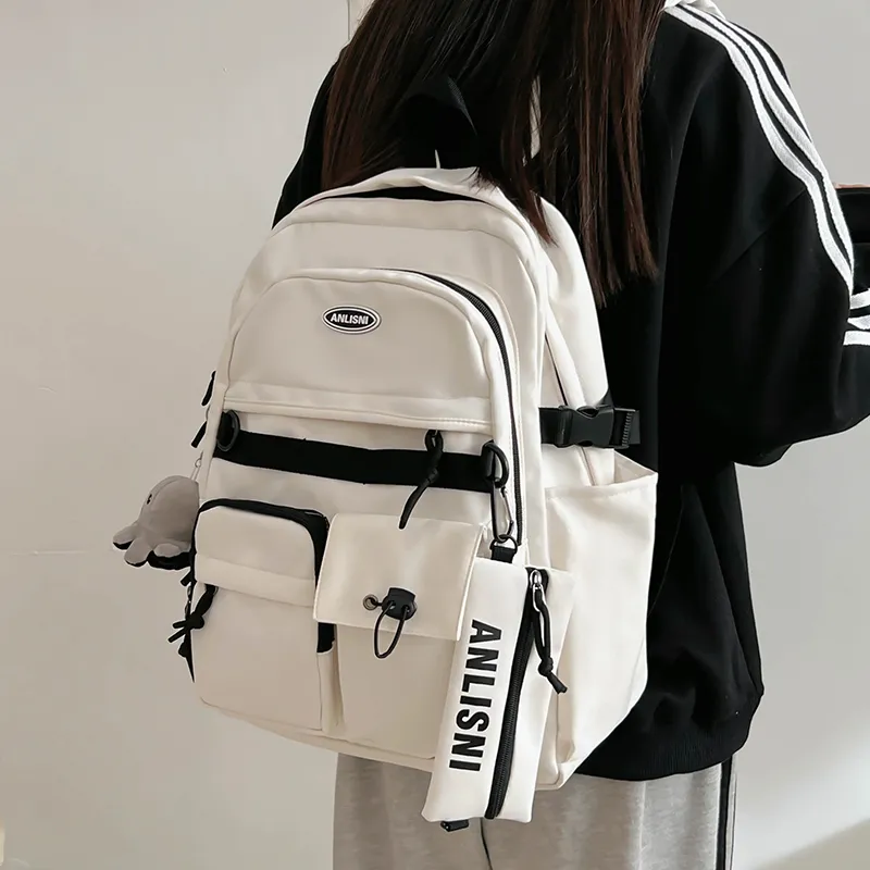 Debecca Polyester Backpack Unisex Multicolor-2
