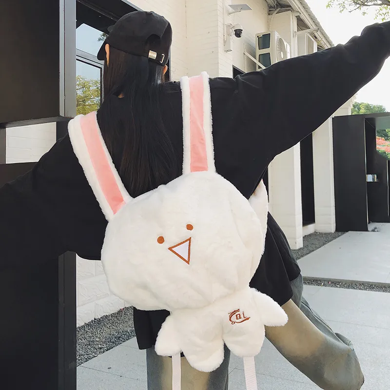 Debecca Plush Backpack Large Size Unisex Multicolor-4