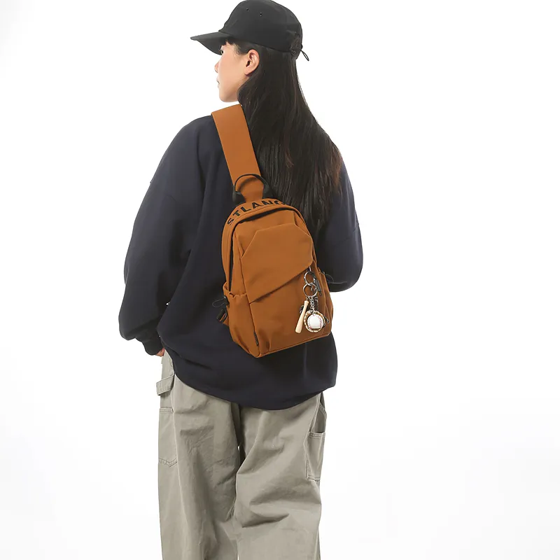 Debecca Nylon Sling Bag Regular Unisex Black-15