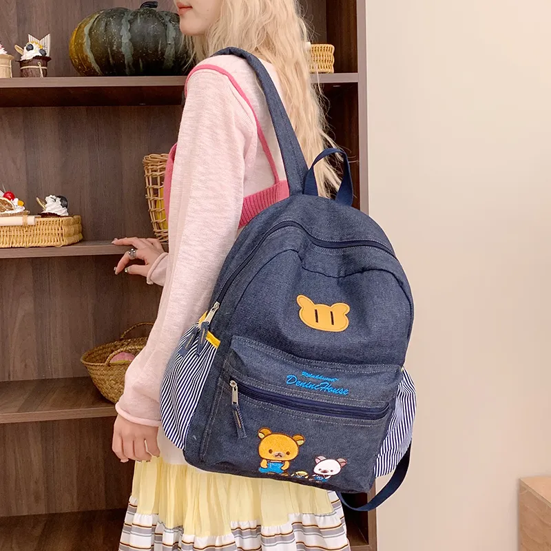 Debecca Denim Backpack Women's Blue-1