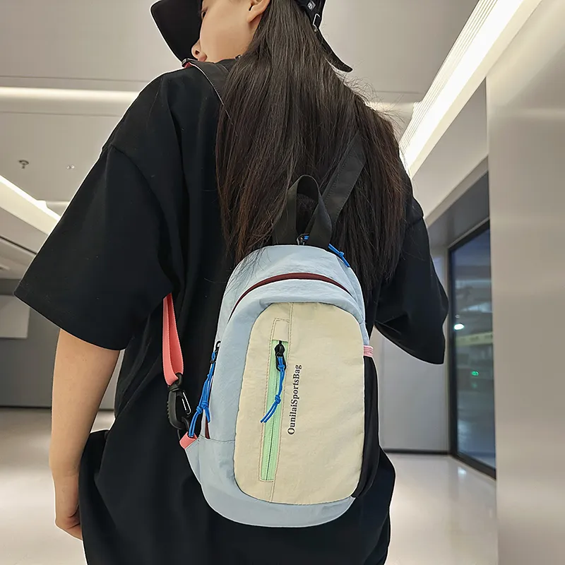 Debecca Nylon Sling Bag Regular Unisex Multicolor-1