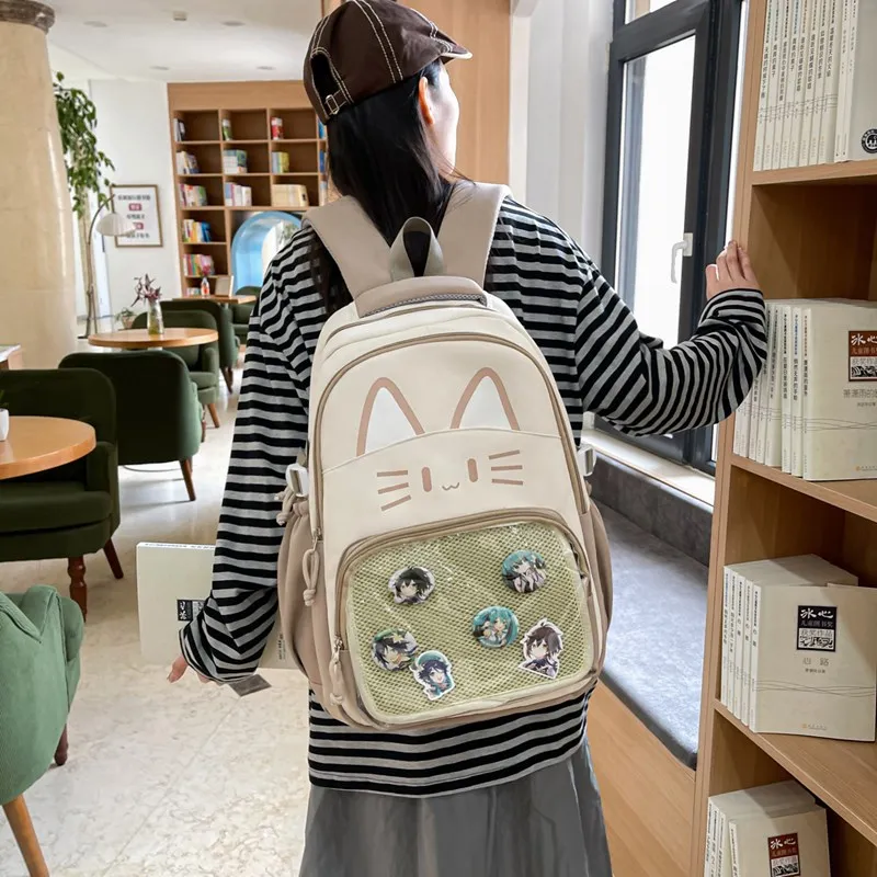 Debecca Composite Cloth Backpack Unisex Multicolor-14